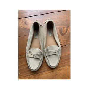 Creme mocassins from Massimo Dutti